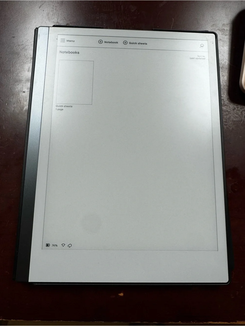 E-ink Tablet Digital Notebook — Black/Grey
